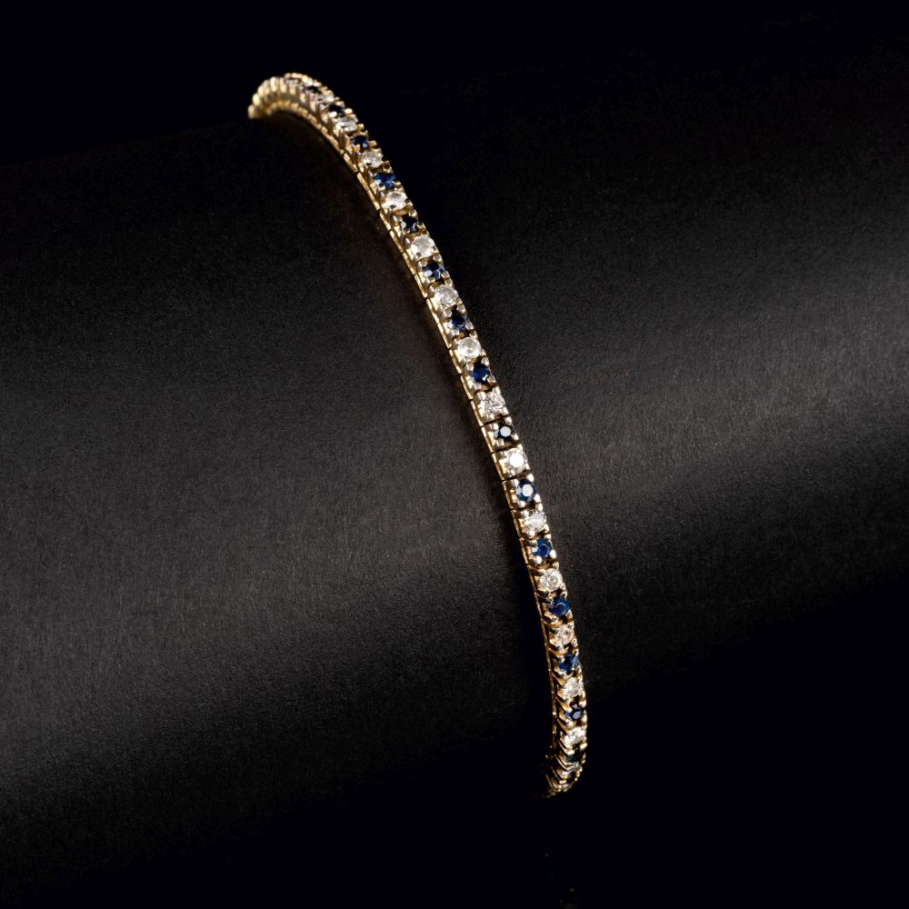 A petite Diamond Sapphire Bracelet - image 2